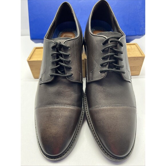 Vince Camuto Dress Oxford VY-Teodor Style Leather Brown Men SZ 10.5 New in Box - Picture 1 of 8